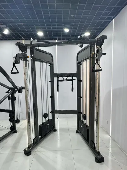Équipement de musculation pour salle de sport, 4 stations, machine à câbles croisés, entraîneur fonctionnel, Smith Machine